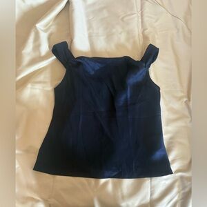 Banana Republic Blue Fitted Sleeveless Tank Top Size Small